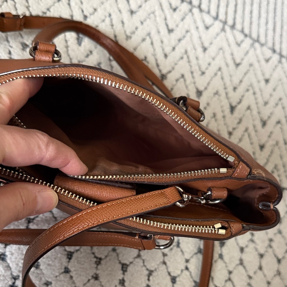 Coach Tan Leather Crossbody Bag - Picture 8 of 16